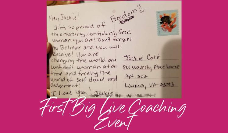 First Big Live Coaching Event