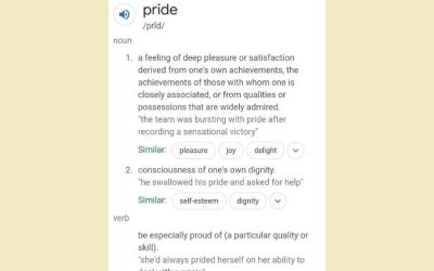 Having “Pride” can be a tricky thing
